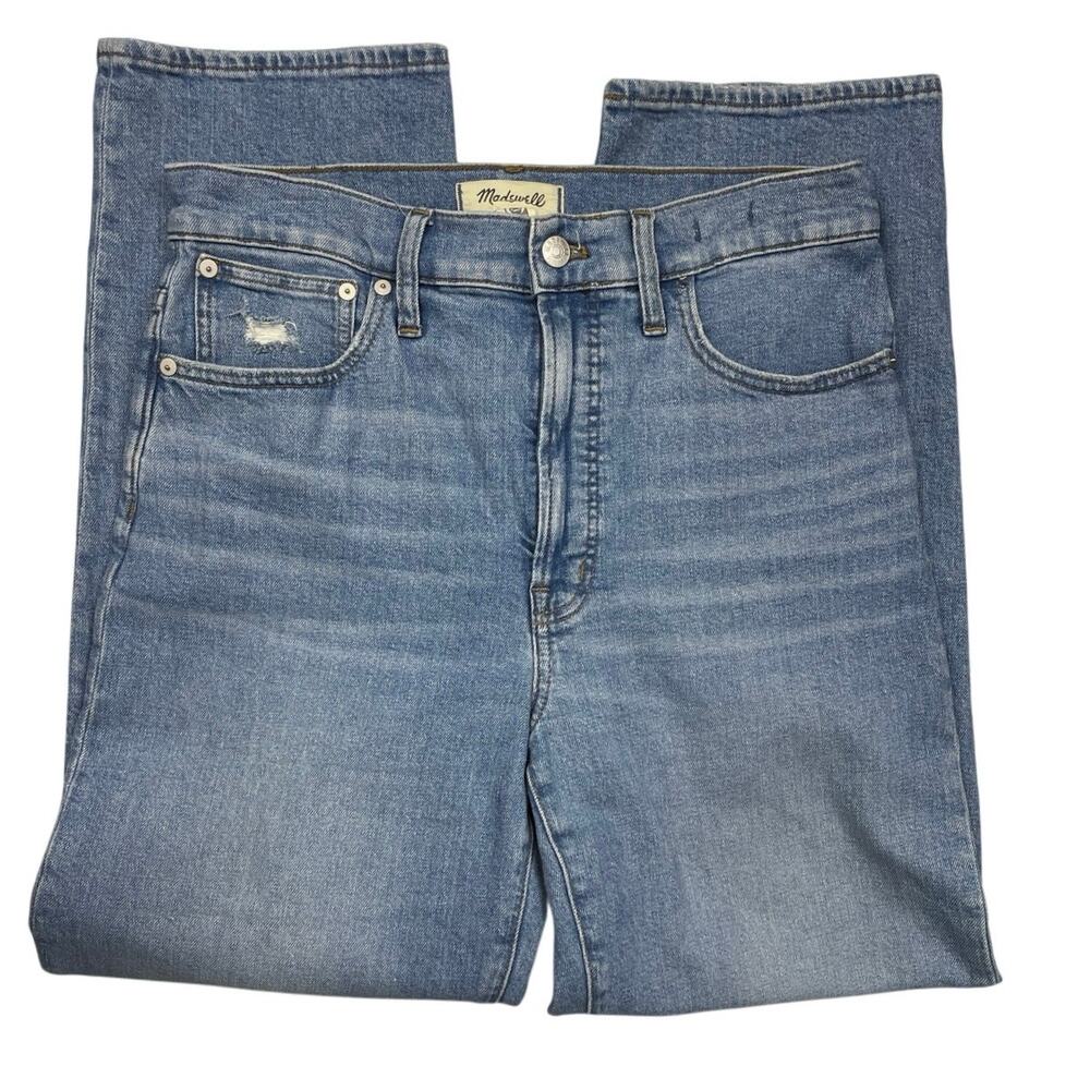 EUC - Madewell Perfect Vintage Straight Leg Medium Wash Denim Jeans